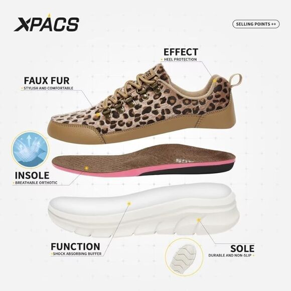 (42-3219) XPACS Womens Walking Shoes with Arch Support Sz 8.5 - Picture 9 of 13